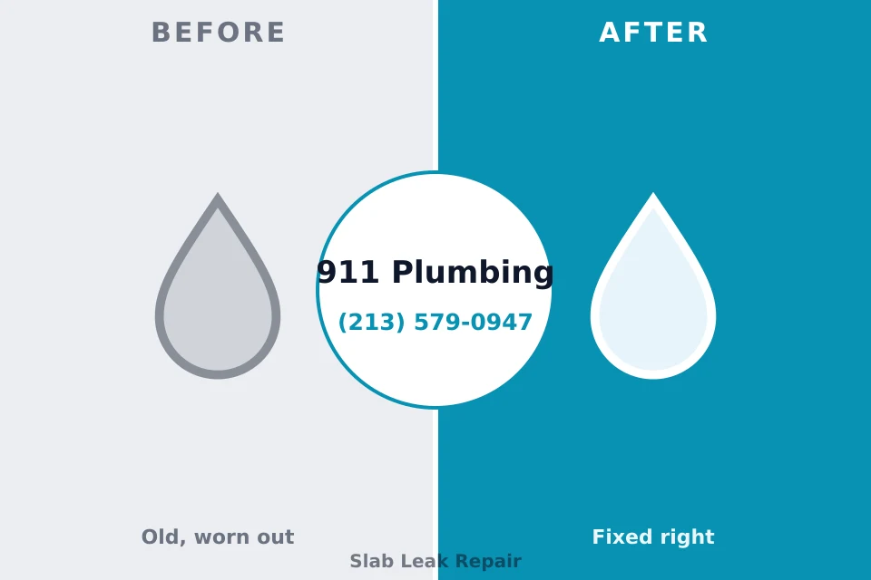 Before and after: plumbing repair Key Largo, FL